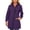 Purple, variant on Levmjia Women Hooded Rain Jacket Waterproof Lightweight Long Sleeve Zip Up Mid Length Loose Fit Solid Color Outerwear Pockets Daily Commute Hiking Camping Travel Outdoor Casual