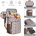 thumbnail image 5 of Travel Cooler Bag - Baseballs and Love Camping Beer Cooler Backpack with Bottle Opener- Waterproof Insulated Picnic Backpacks - Cooler Bag for Beach, 5 of 6