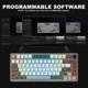 thumbnail image 5 of Teclado mecánico inalámbrico YUNZII B75 PRO con perilla RGB, 5 of 9