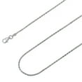 thumbnail image 1 of 925 Sterling Silver, Spiga Wheat Diamond Cut Chain 1mm Necklace - Hypoallergenic and Tarnish Resistant - By Oliver & Navy, 1 of 5