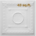 thumbnail image 1 of RM47 Styro Pro Decorative Polystyrene Ceiling tiles to cover popcorn, pack of 16 (covers 43 sq ft).Easy DIY Glue up Application on Any Flat Surface or Popcorn Ceiling., 1 of 7