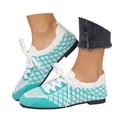 thumbnail image 3 of oqasdz Womens Casual Shoes Effortless Lace Up Slip On Tie Sneakers Breathable Mesh Versatile Walking Shoes for Everyday Comfort Outdoor Summer, 3 of 7