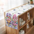 thumbnail image 6 of Table Runners 70 Inches Long Dress Scarves, Blue Purple Gnomes Farmhouse Coffee/Dining/Kitchen Table Decor, Holiday Table Runner, Spring Country Hydrangea Flower Leaf 13x70 Inch, 6 of 9