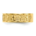 thumbnail image 4 of Real 14kt Yellow Gold Polished & Satin Cross Band Size: 5; for Adults and Teens; for Women and Men, 4 of 5