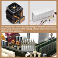 thumbnail image 6 of Uxcell Electronic Radiator Aluminium Heatsink 30x40x5mm Gold Tone Pack of 6, 6 of 6