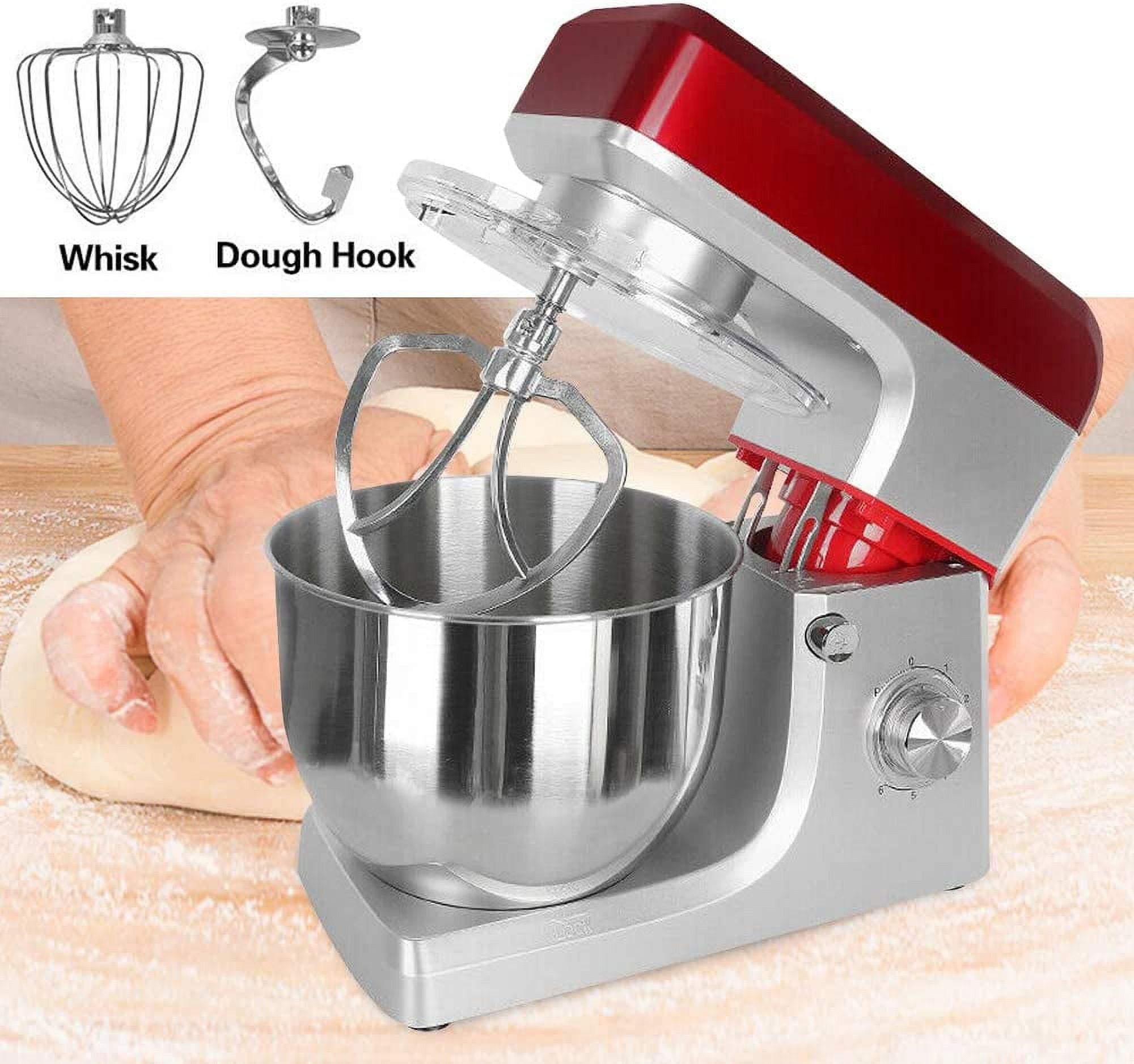 Stand Mixer for Kitchen, 7.4 QT Kitchen Electric Stand Mixer, 6-Speed Dough  Mixer Chef Machine w/Dough Hook, Wire Whip, Beater, Tilt-Head Electric  Standing Mixer Food Mixer for Baking, Black, A5017 