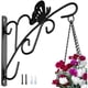 thumbnail image 4 of Ganchos de soporte para colgar plantas de Metal, soporte de pared para exteriores para plantas, macetas, comedero para pájaros, campanillas de viento, linternas, 4 of 8