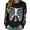 QR1-Black, variant on VKOYWKM Women Halloween Sweatshirts Crewneck Sweatshirts Skeleton Graphic Pullover Vintage Spooky Print Long Sleeve Fall Oversized Sweatshirt