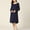 Dark Blue, variant on Halloween Clearance TMOYZQ Womens Maternity Nursing Nightgown Casual Crew Neck Long Sleeve Zipper Breastfeeding Dress Lightweight Solid Color Double Layers Pregnancy Dress