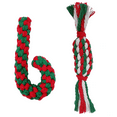 thumbnail image 1 of Christmas Toy，Christmas Dog Rope Toy Gift Chew Toy for Puppy Teething Cleaning and Training, 1 of 5