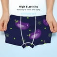 thumbnail image 3 of Yiaed Eggplant Print Boys' Boxer Briefs Cotton Casual Stretch Comfort Boys Boxers - Kids Boxer Briefs Underwear for Boys (6-18)-X-Large, 3 of 5