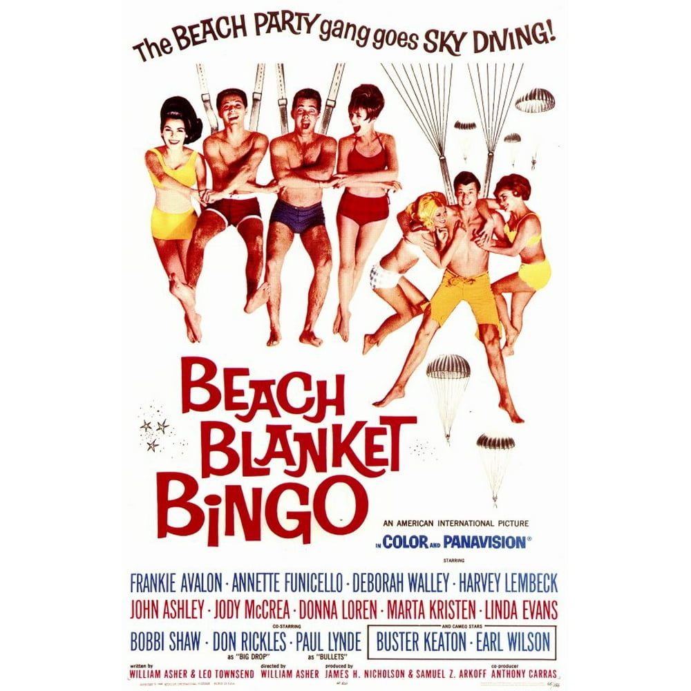 Beach Blanket Bingo It Only Hurts When I Cry Beach Blanket Bingo (1965) 11x17 Movie Poster - Walmart.com - Walmart.com