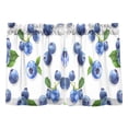 thumbnail image 6 of joogoo Blueberry Fruits Curtains Sets Half Window Cafe Farmhouse Tier 2 Panels Short Curtain Rod Pocket 27"W x 36"L, 6 of 7