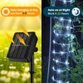 thumbnail image 3 of Luces solares tipo cuerda LairtPow, 39 pies, 100 LED, impermeables (luz blanca fría), 3 of 7