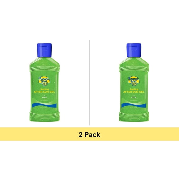 Banana Boat Soothing After Sun Gel with Aloe, 8oz - 2 Pack