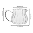 thumbnail image 3 of Clearance Under $5.04! 1Pc Glass Creamer Pitcher with Handle for Coffee and Milk (A, D), 3 of 6