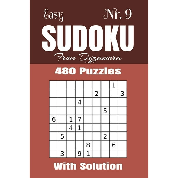 Easy Sudoku Nr 9 480 Puzzles With Solution Paperback Walmart Com