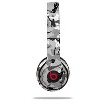 Skin Decal Wrap for Beats Solo 2 and Solo 3 Wireless Headphones Sexy Girl Silhouette Camo Gray (BEATS NOT INCLUDED) by WraptorSkinz
