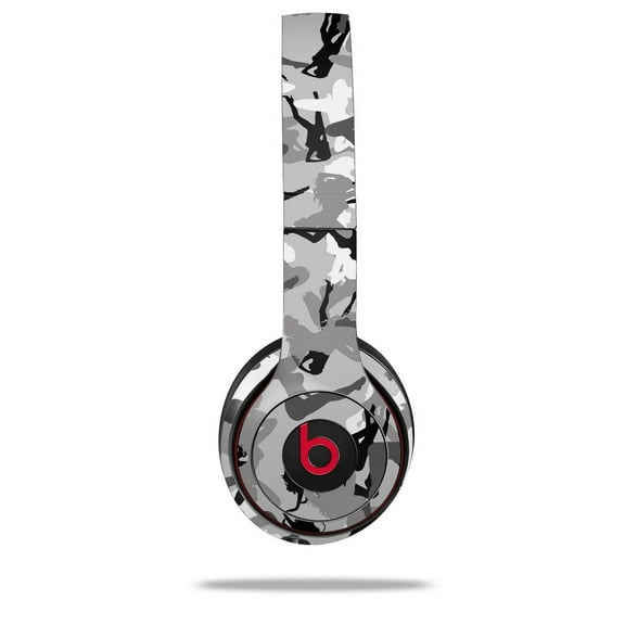 Skin Decal Wrap for Beats Solo 2 and Solo 3 Wireless Headphones Sexy Girl Silhouette Camo Gray (BEATS NOT INCLUDED) by WraptorSkinz