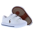 thumbnail image 4 of Polo Ralph Lauren Easten II EZ Leather Infant/Toddler Shoes Size 13, Color: White/Multicolored, 4 of 5