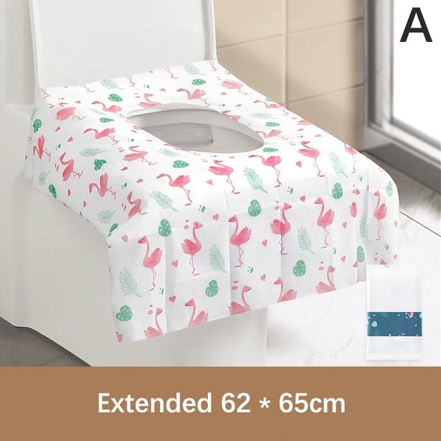 Housses de Siège de Toilette Jetables 7/10 Pcs Extra Larges Imperméables