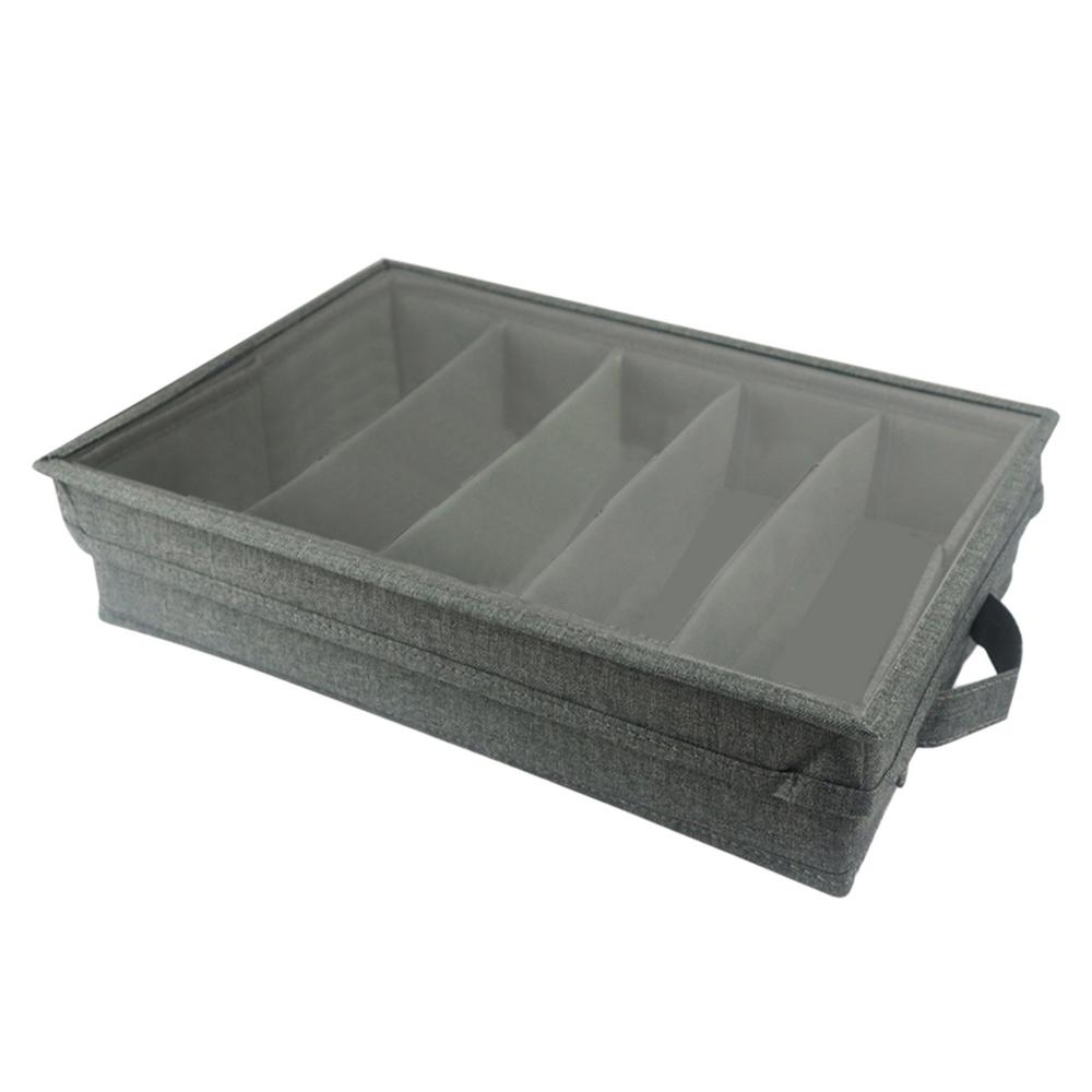 Tohuu Silverware Storage Box Portable Utensil Storage Box with 4