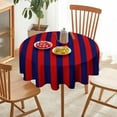 thumbnail image 6 of Round Table Cloth Stripe Red Blue Tablecloths Washable Table Cover for Kitchen Dinning Party Tabletop Modern Decoration,70inch, 6 of 8