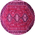 thumbnail image 1 of Ahgly Company Indoor Round Persian Pink Traditional Area Rugs, 4' Round, 1 of 4