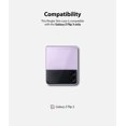 thumbnail image 2 of Étui Mince Compatible avec Samsung Galaxy Z Flip 3, Antichoc, Protection PC Solide - Transparent, 2 of 5