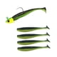 thumbnail image 4 of Cebos de pesca, señuelos duros de silicona, aparejos de pesca realistas portátiles con anzuelo Verde negro, 4 of 9