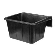 Miulika Hanging feed Trough Livestock Water Bowl 16L Rubber Horse Feeder over Hanging Fence Feeder for Goats Geese, Cattle Duck Sheep