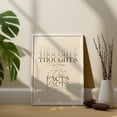 thumbnail image 2 of LOLUIS Thoughts Are Not Facts Poster, Mental Health Poster, Therapist Office Decor, Psychologist Office Prints (Unframed 24"x36"), 2 of 7