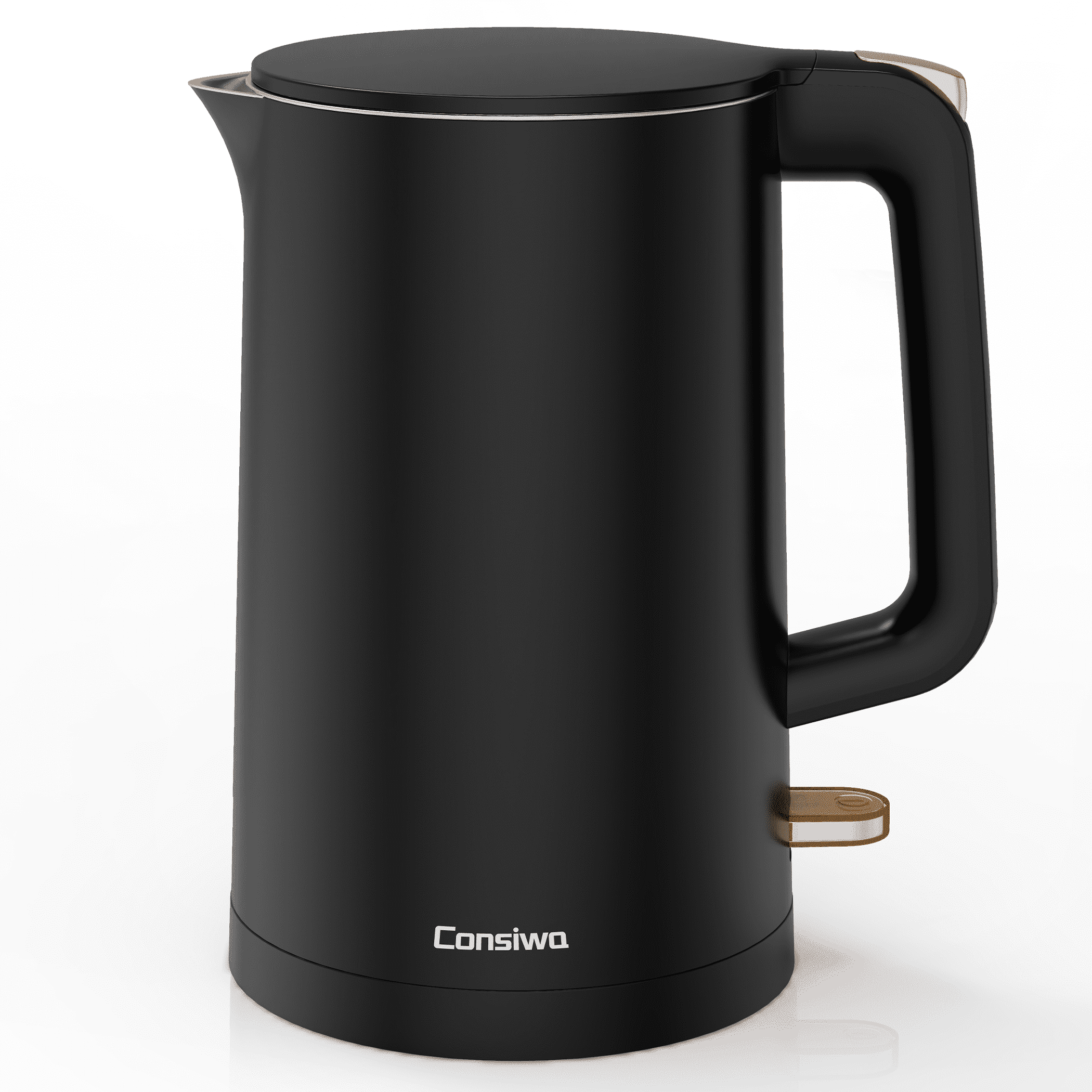 Consiwa Double Wall Electric Kettle, 1.7L, Black