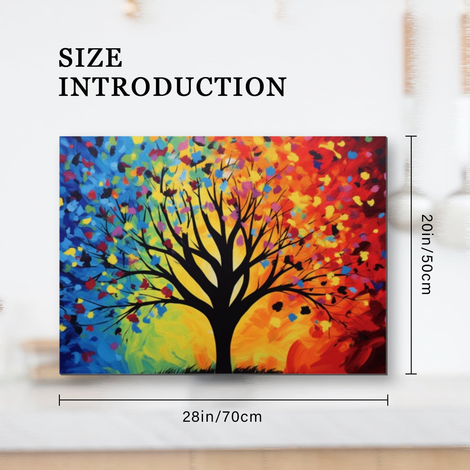 Square Stovetop Cover for Electric Stove, Abstract Tree of Life Blue and Gold Heat Resistant Oven Covers, Dustproof Waterproof Oilproof Mat for Kitchen RV (28×20 Inch)