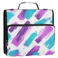 thumbnail image 5 of FORMRS Zipper Binder with Shoulder Strap 2-inch Ring 500 Sheet Capacity File Bag, Purple Drawing, 5 of 5