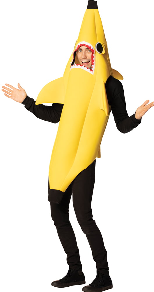 Halloween Party Yellow Fruit Banana Whole One Piece Kids Unisex Costume Prop 