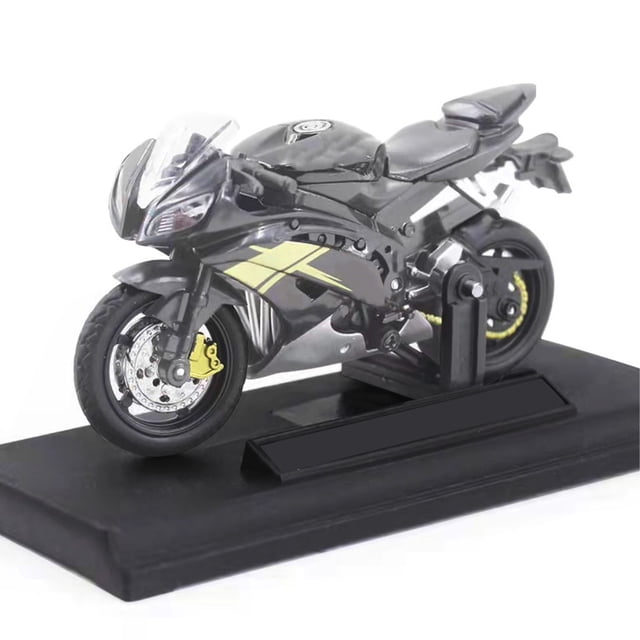 MODOLO DE MOTOCICLETA, Portátil 1:18 Modelo de Juguete de Motocicleta Aleación Negra para Interiores