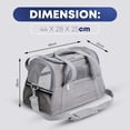 thumbnail image 3 of Luxury Dog & Cat Travel Carrier Bag – Soft-Sided, Lightweight, Portable Small Pet Carrier Handbag with Durable Oxford & Nylon, Comfortable for Puppies & Cats, 3 of 7