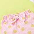 thumbnail image 4 of PEASKJP Girls T Shirt Short Sets Rabbit Print Romper Elastic Waist Shorts 2Pcs,White 80, 4 of 4