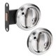 thumbnail image 5 of Cerradura de puerta con manija de anillo de acero inoxidable 304 de doble cara para baño doméstico (plata (con cerradura)), 5 of 14