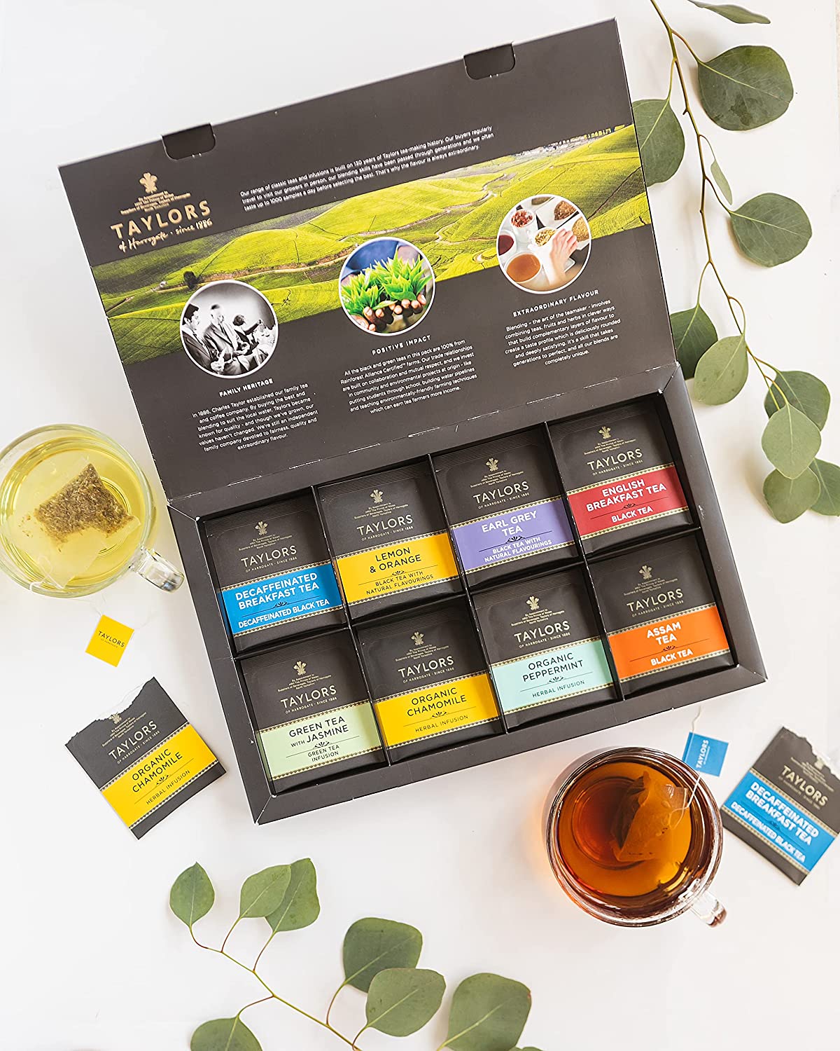 TAYLORS OF HARROGATE ASSORTED SPECIALTY TEAS BOX , 48 COUNT (PACK OF 1)