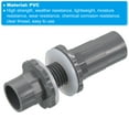 thumbnail image 4 of Uxcell 3/8" ID PVC Water Tank Pipe Fitting Straight Tube Adapter Connector, Grey, 4 of 6