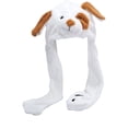 thumbnail image 2 of Animal Head Covers - Style I A - Animal Hat with Ears Moving Jumping up Beating Hat Plush Holiday Cosplay Dress up Funny, 1 Animal Head Cover, Easter, Wedding Makeup Organizers, 2 of 5