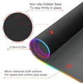 thumbnail image 4 of Wireless Charging Mouse Pad Large RGB Gaming Desk Mat 13 Light Modes Mousepad 35.4x15.7 Dark Grey, 4 of 6