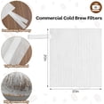 thumbnail image 3 of 50Pcs Commercial Cold Brew Coffee Filters for 5 Gallon Buckets, 20" X 20" with Drawstring for Brew Up To 5 LBS Coffee, 3 of 4