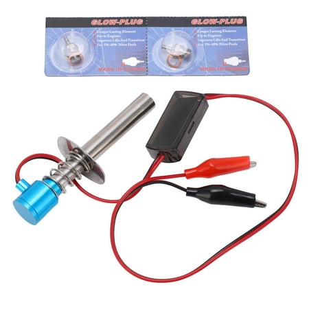 Blue)612V RC Glow Plug Igniter Glow Plug Starter Igniter Kit Long