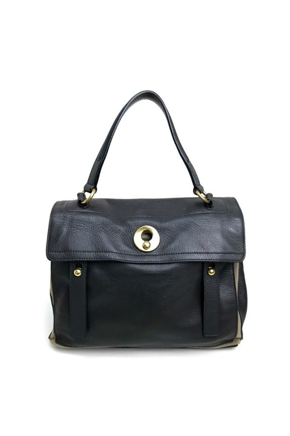 Pre-Owned Yves Saint Laurent 229680 Muse toe Bag Shoulder Bag Hand Bag gray Dark gray... (Good)