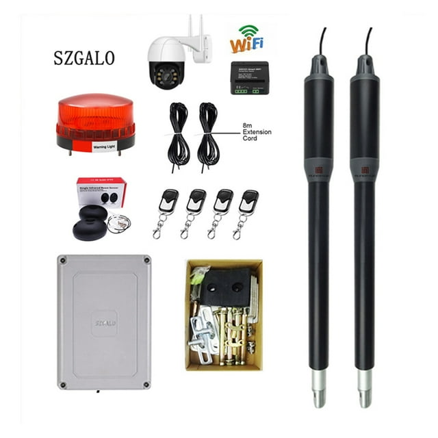 Controller Electric Linear Actuator 300kgs Engine Motor System Automatic Swing Gate Opener With Dual Thick Arms KIT ,Free Your Hands