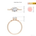 thumbnail image 5 of ANGARA Lab Grown Nature-Inspired Diamond Engagement Ring for Women in 14K Rose Gold (Size-5.9mm| Color-F-G| Clarity-VS) | April Birthstone, Anniversary Jewelry Gift for Women | Lab-Grown Diamond Ring, 5 of 8