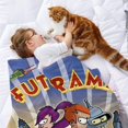 thumbnail image 2 of Futurama anti-pilling, suave, ligera, esponjosa y acogedora de lujo para hogar y cocina – Perfecta para niños y adultos,70X110cm, 2 of 6